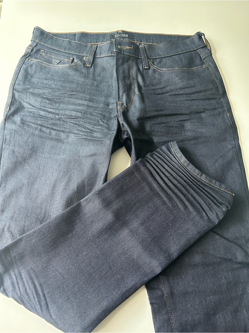 Guess Men’s Dark Indigo Slim Straight Jeans